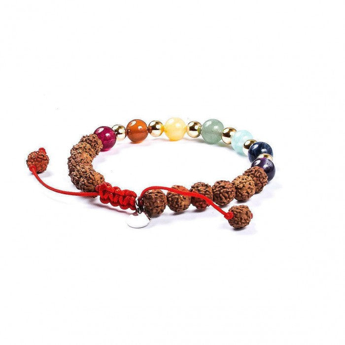 Armband zur Heilung der 7 Chakras - 14kt Gold